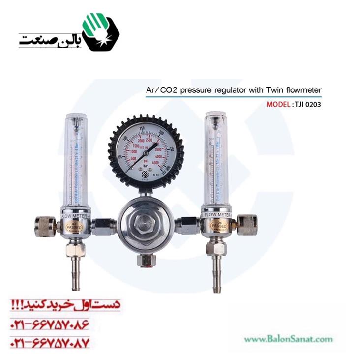 مانومتر آرگون و CO2 توان جم دو فلومتر مدل TJI0203